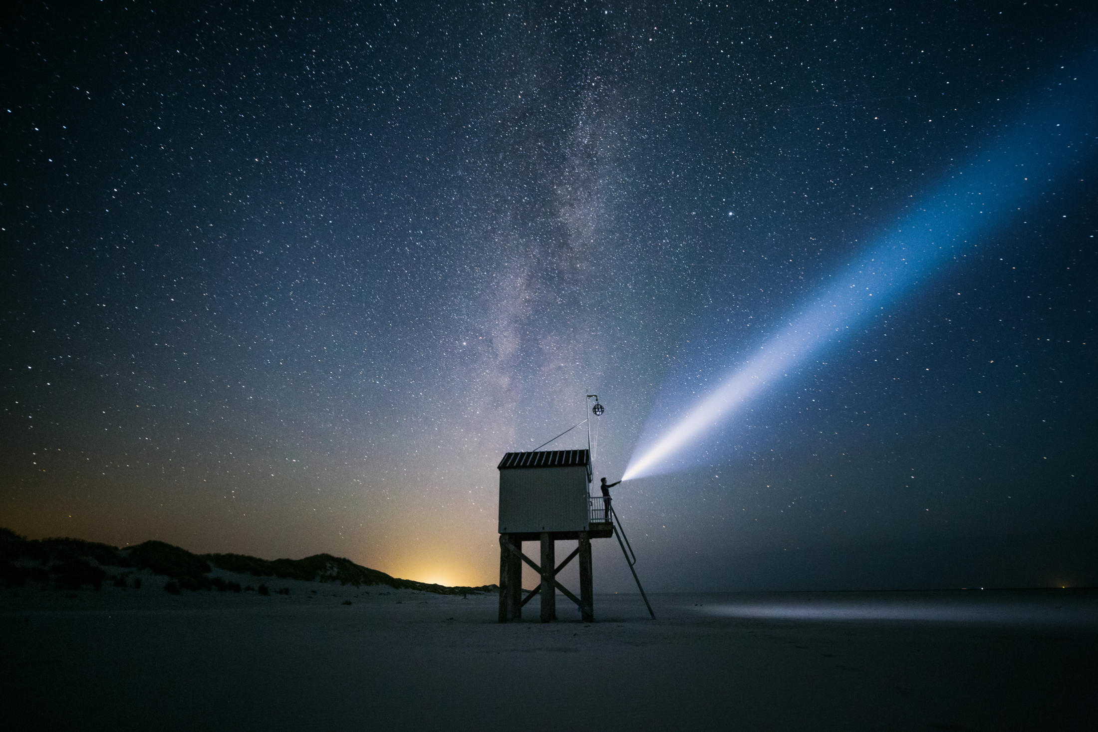 drenkelinghuis and starry sky